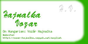 hajnalka vozar business card